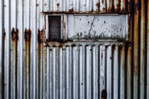 Free Stock Photo of Rusted Corrugated Iron