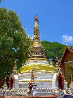 Free Stock Photo of Thai Buddhist temple pagoda