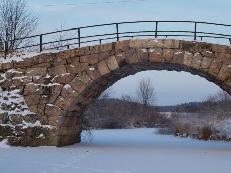 Free Stock Photo of Winter bridge