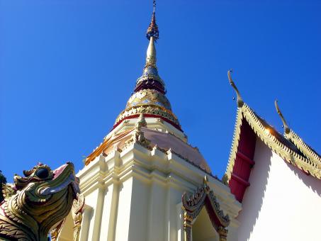 Free Stock Photo of Thai Buddhist temple pagoda 