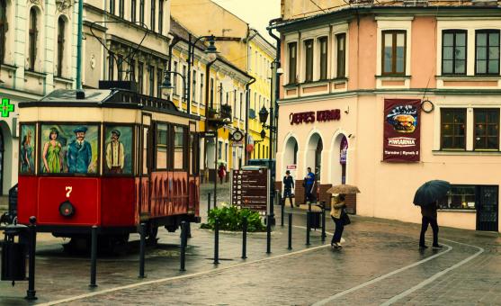 Free Stock Photo of Replica tram Sanok SW1  