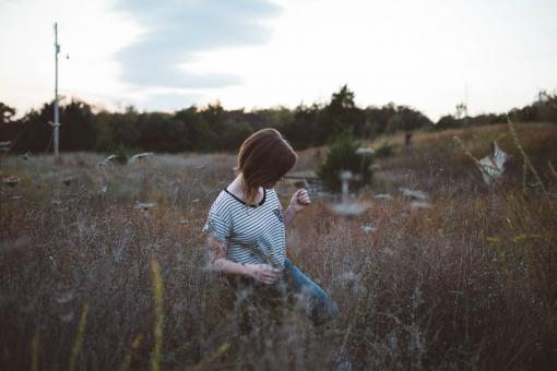 Free Stock Photo of Girl Walking