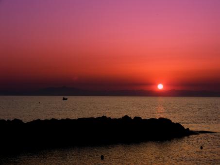 Free Stock Photo of Sunset over the Sea