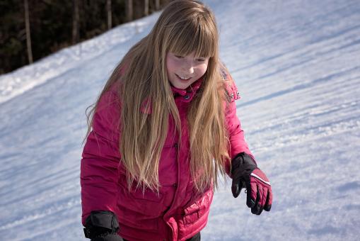 Free Stock Photo of Blonde in Winter
