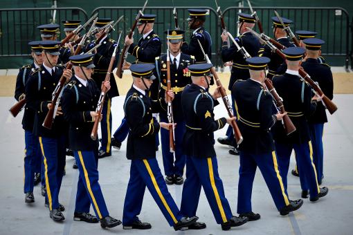 Free Stock Photo of Army Drill Team