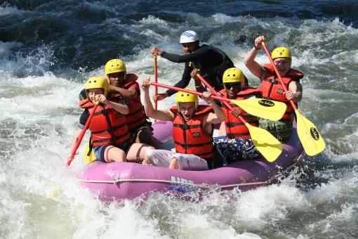 Free Stock Photo of Rafting in the River