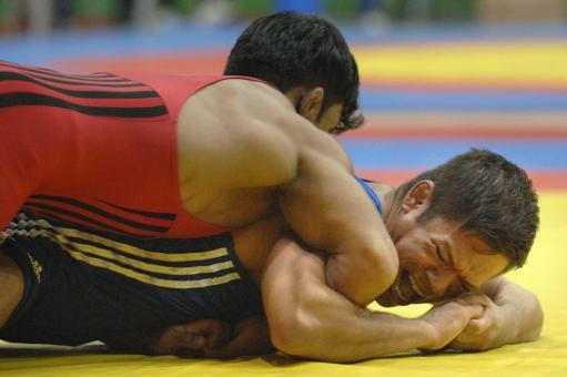 Free Stock Photo of Olympic Wrestlers