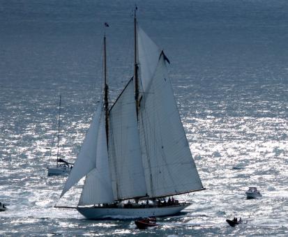 Free Stock Photo of Ship Sailing in the Ocean