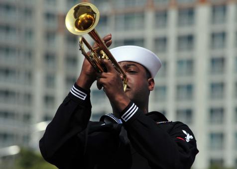 Free Stock Photo of Military Trumpeter