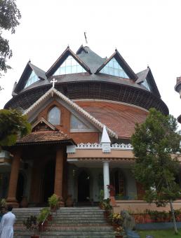 Free Stock Photo of Koodarappally Church Back view