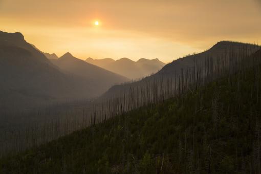 Free Stock Photo of Sunset on the Mountains