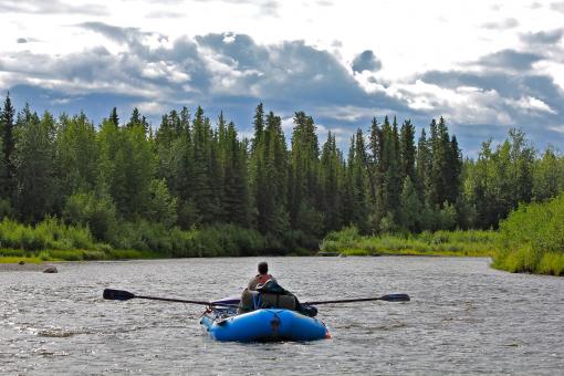 Free Stock Photo of Rafting in the River