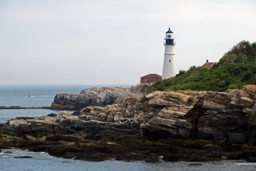Free Stock Photo of Lighthouse on the Cliff