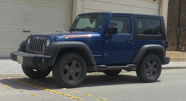 Free Stock Photo of Blue Jeep
