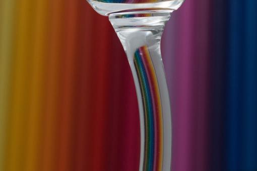 Free Stock Photo of Glass and Colored Pencils