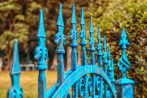 Free Stock Photo of Metallic Fence