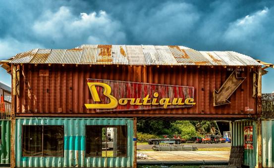 Free Stock Photo of Rusting Boutique