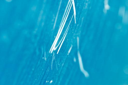 Free Stock Photo of Vivid Blue Scratched Metal Texture