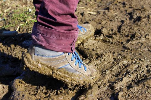 Free Stock Photo of Work in the Mud