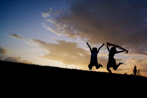 Free Stock Photo of Jumping with Joy