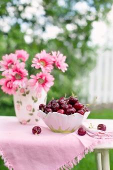 Free Stock Photo of Cherries in a Bowl