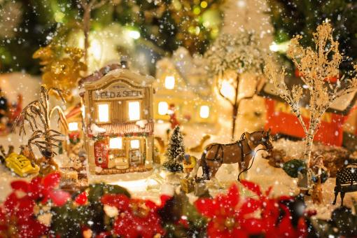 Free Stock Photo of Christmas Village