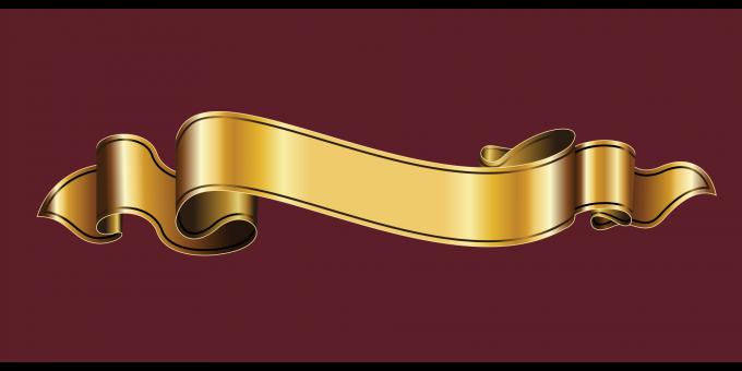 Free Stock Photo of Gold Ribbon