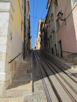 Free Stock Photo of Funicular Street