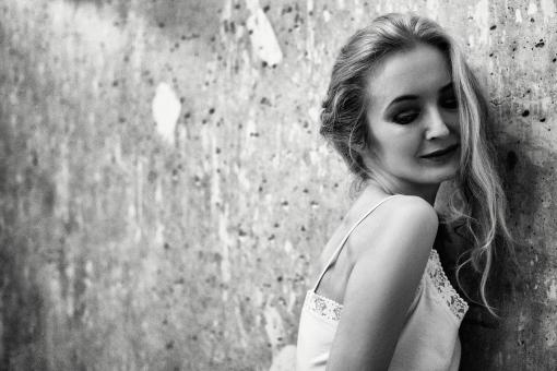 Free Stock Photo of Lady in White Dress
