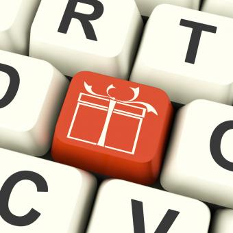 Free Stock Photo of Xmas Present Key Means Happy Christmas