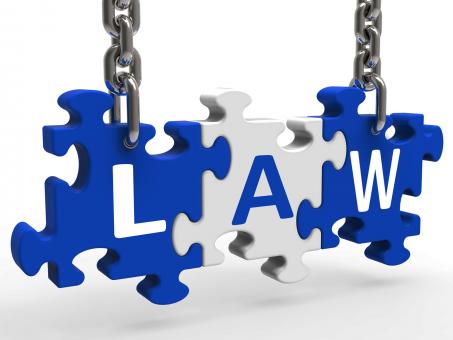 Free Stock Photo of Law Puzzle Means Legally Lawful Statute Or Judicial