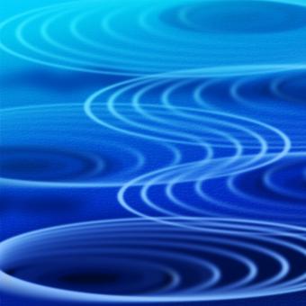 Free Stock Photo of Blue Rippling Background Shows Wavy And Circles Decoration