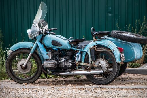 Free Stock Photo of Old Motorcycle