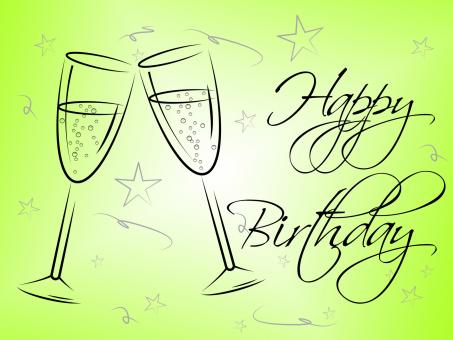Free Stock Photo of Happy Birthday Glasses Indicates Celebrating Celebration And Party