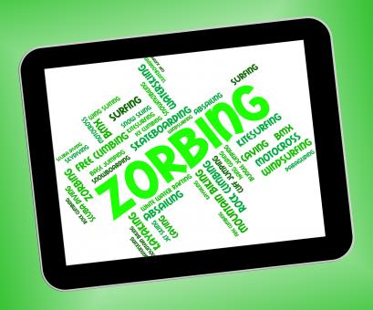 Free Stock Photo of Zorbing Word Indicates Wordcloud Zorber And Rolling