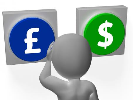 Free Stock Photo of Pounds Dollar Signs Show Pound Dollar Symbols