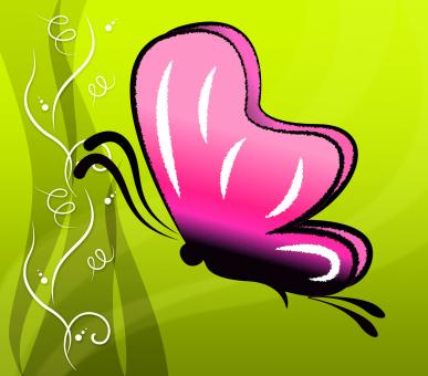 Free Stock Photo of Butterfly Florals Shows Summer Florist And Butterflies