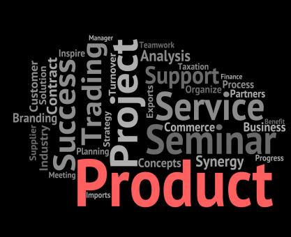 Free Stock Photo of Product Word Shows Words Stocks And Goods