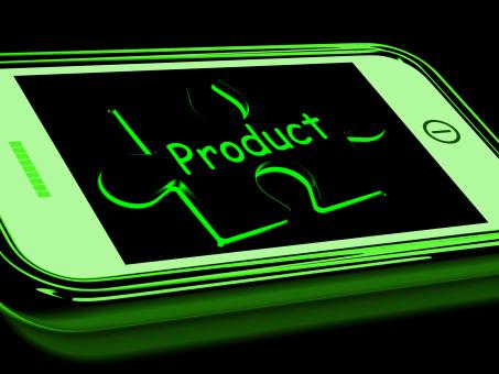 Free Stock Photo of Product On Smartphone Showing Online Shopping