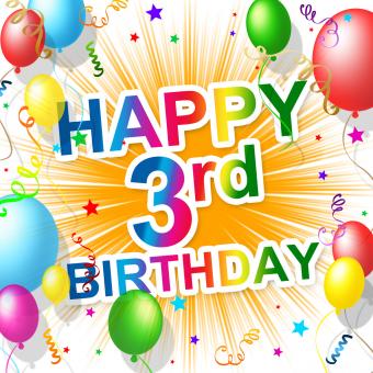 Free Stock Photo of Birthday Third Indicates Happiness Congratulating And Celebration