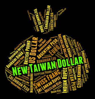 Free Stock Photo of New Taiwan Dollar Shows Foreign Exchange And Coin