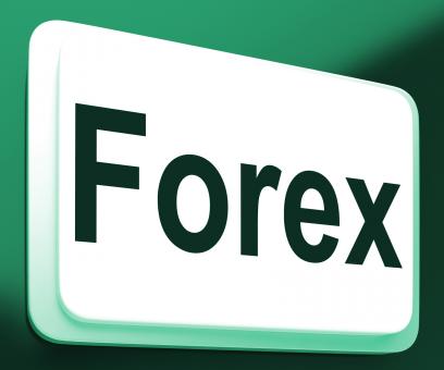 Free Stock Photo of Forex Button Shows Foreign Exchange Or Currency