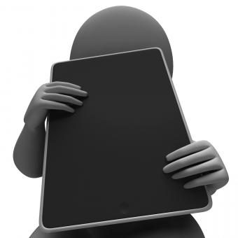 Free Stock Photo of Tablet Computer Showing Touchpad Multimedia