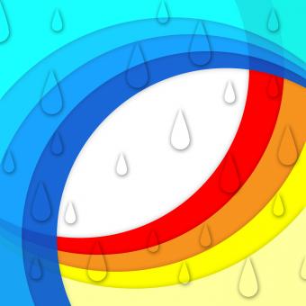 Free Stock Photo of Colorful Curves Background Means Rainbow And Rain Drops