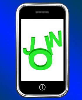 Free Stock Photo of Join On Phone Shows Subscribing Membership Or Registration