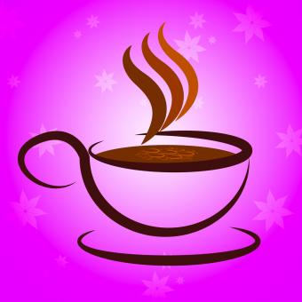 Free Stock Photo of Cup And Saucer Shows Coffee Break And Beverage