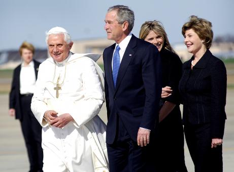 Free Stock Photo of Pope Benedict and George Bush