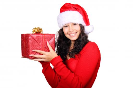 Free Stock Photo of Girl on Christmas