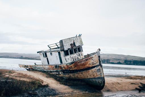 Free Stock Photo of Old Wooden Ship