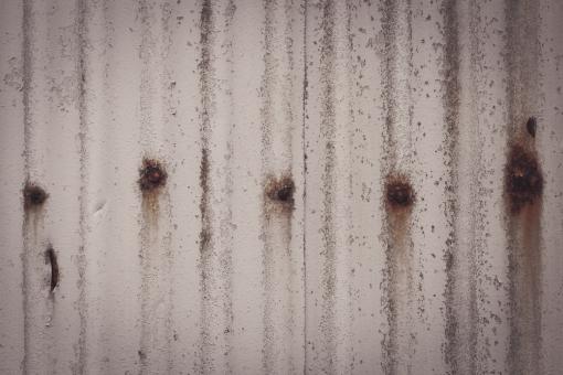 Free Stock Photo of White Corrugated Metal Background